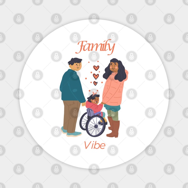 Family vibe Magnet by creativerse